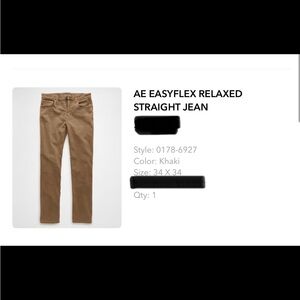 American Eagle Outfitters Tan Relaxed Jeans